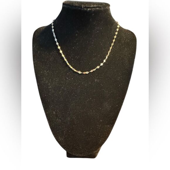 Giani Bernini Gold Necklace Delicate 16” Chain Design - Picture 1 of 3